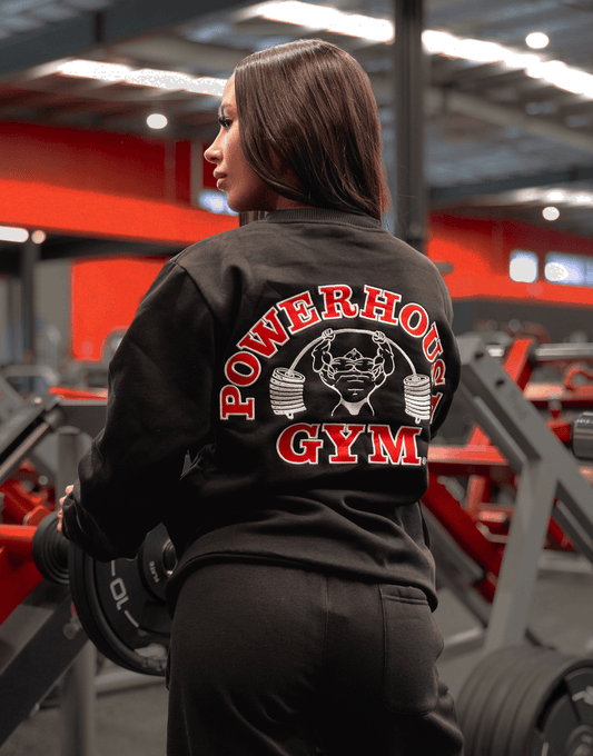 Powerhouse Gym Pro Shop Essential Crewneck Black/Red