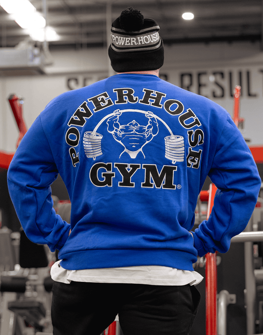 Powerhouse Gym Pro Shop Essential Crewneck - Blue/Black