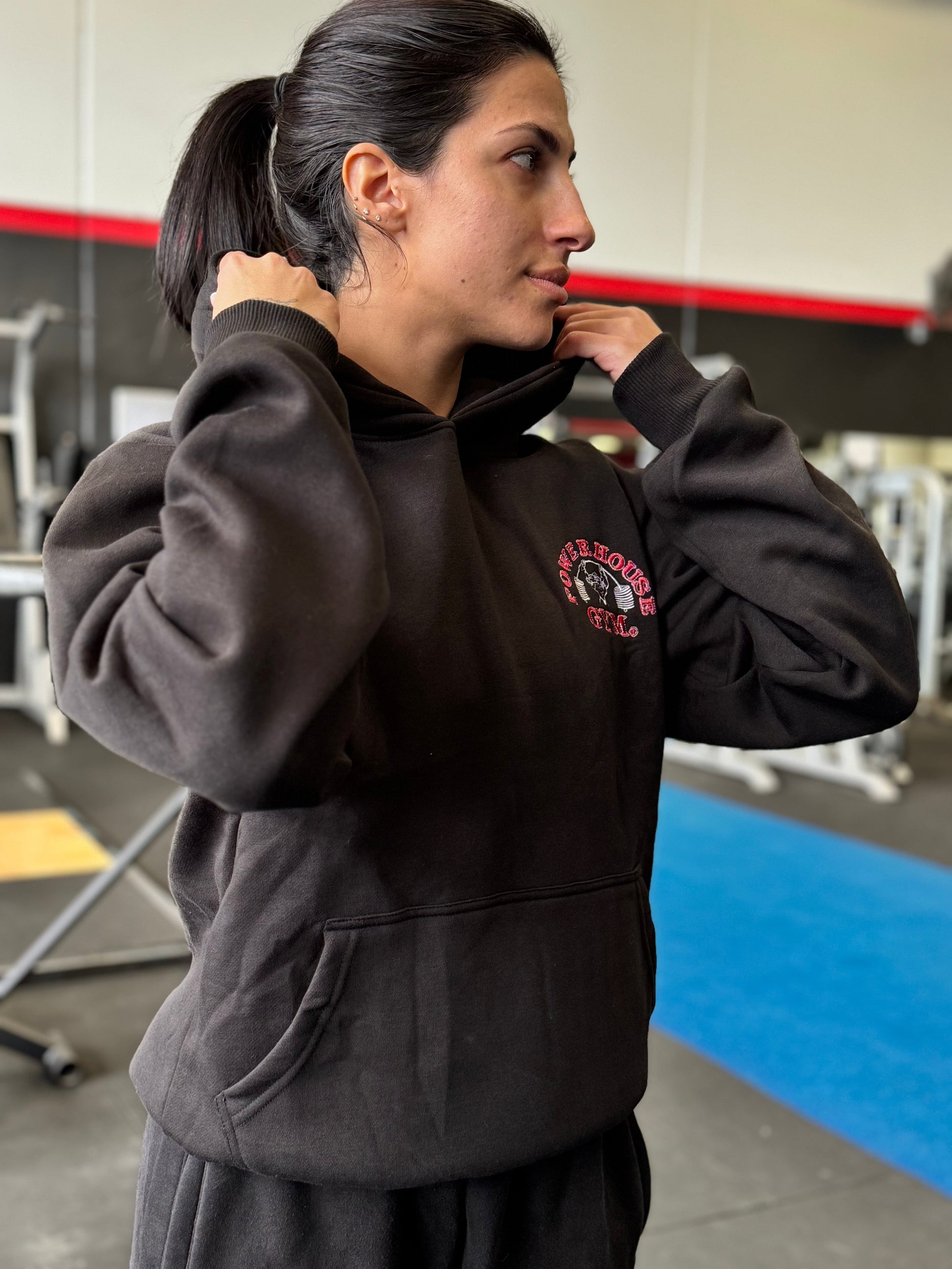 Powerhouse Gym Pro Shop Essential Hoodie Black/Red