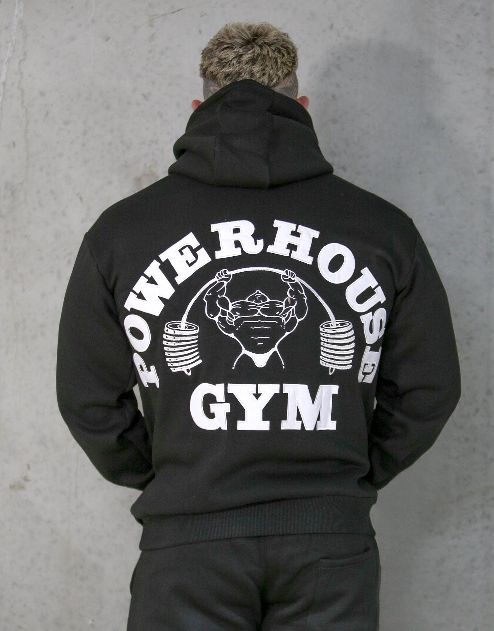Powerhouse Gym Pro Shop Essential Hoodie Black/White