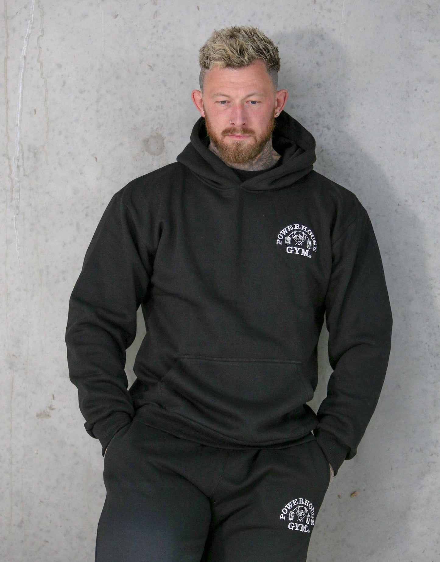 Powerhouse Gym Pro Shop Essential Hoodie Black/White