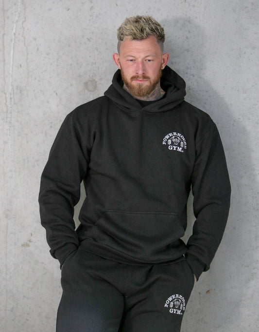 Powerhouse Gym Pro Shop Essential Hoodie Black/White