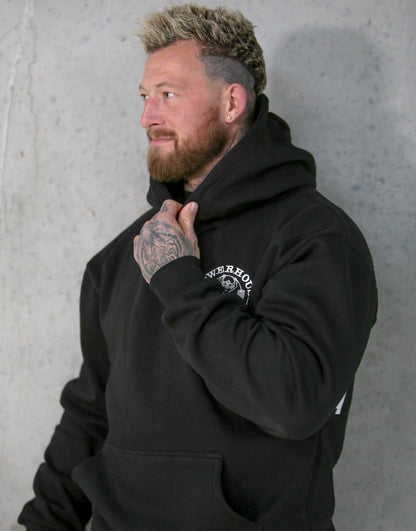 Powerhouse Gym Pro Shop Essential Hoodie Black/White