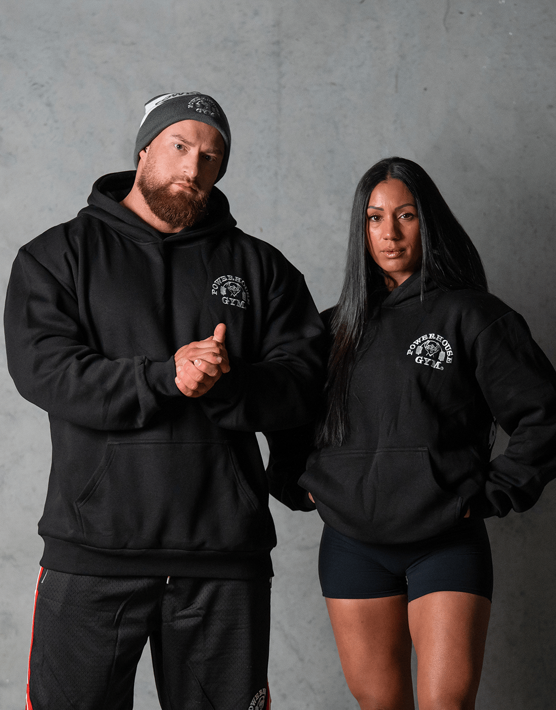 Powerhouse Gym Pro Shop Essential Hoodie Black/White