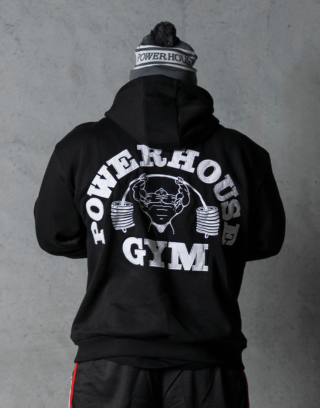 Powerhouse Gym Pro Shop Essential Hoodie Black/White