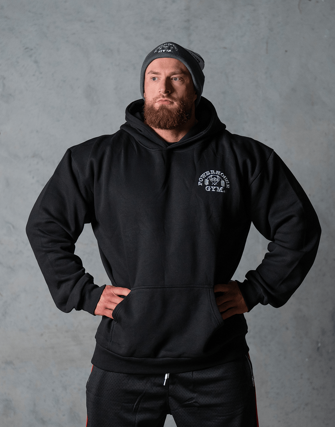 Powerhouse Gym Pro Shop Essential Hoodie Black/White