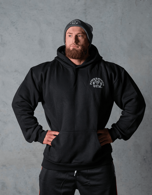 Powerhouse Gym Pro Shop Essential Hoodie Black/White