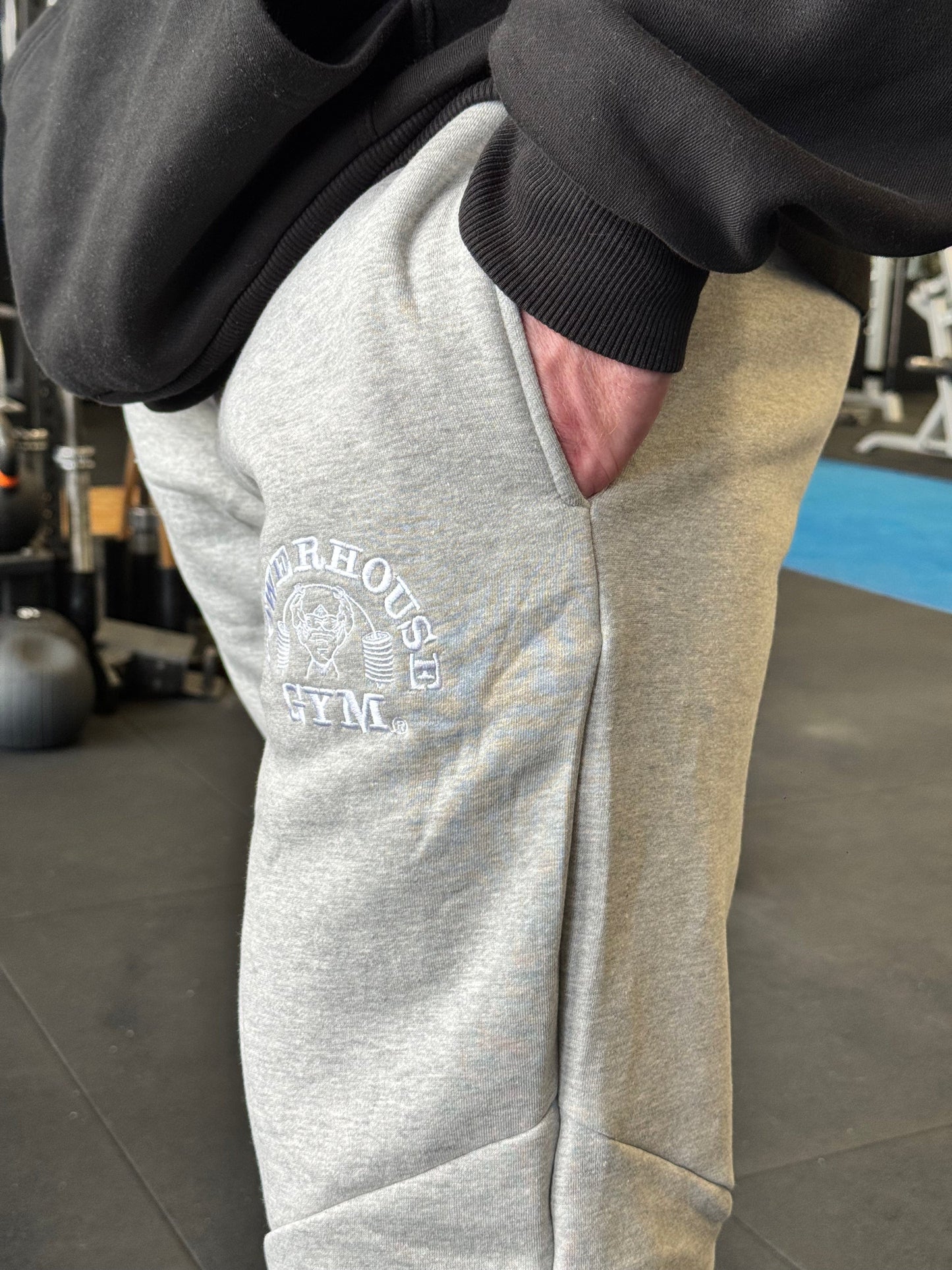Powerhouse Gym Pro Shop Essential Trackpants -Grey