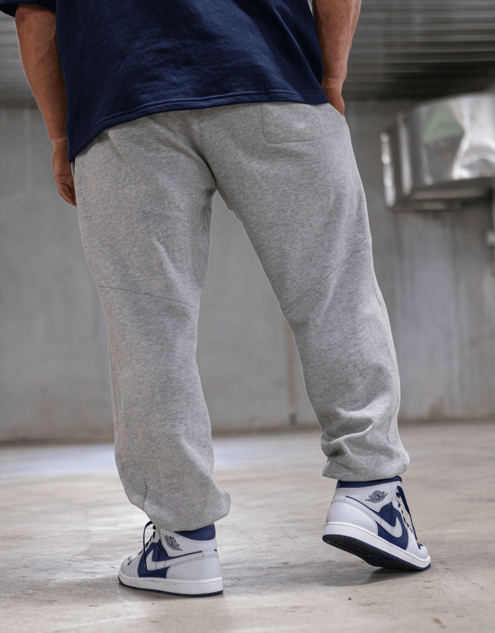 Powerhouse Gym Pro Shop Essential Trackpants -Grey