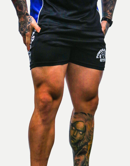 Powerhouse Gym Pro Shop Gym Shorts Black/White