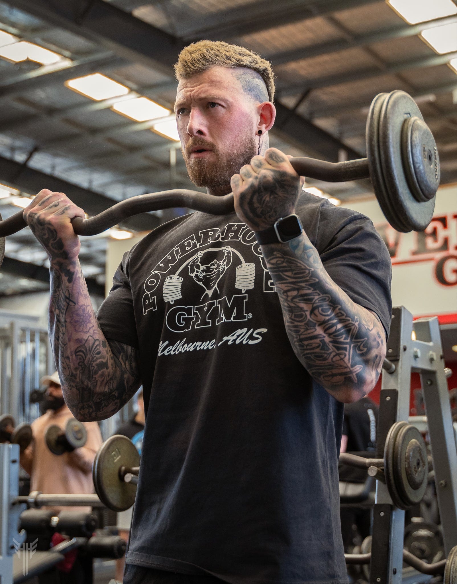 Powerhouse Gym Pro Shop Heavy Faded T-Shirt - Faded Black