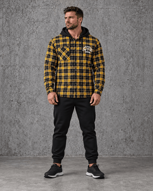 Powerhouse Gym Pro Shop Heavyweight Flannel - Yellow/Black