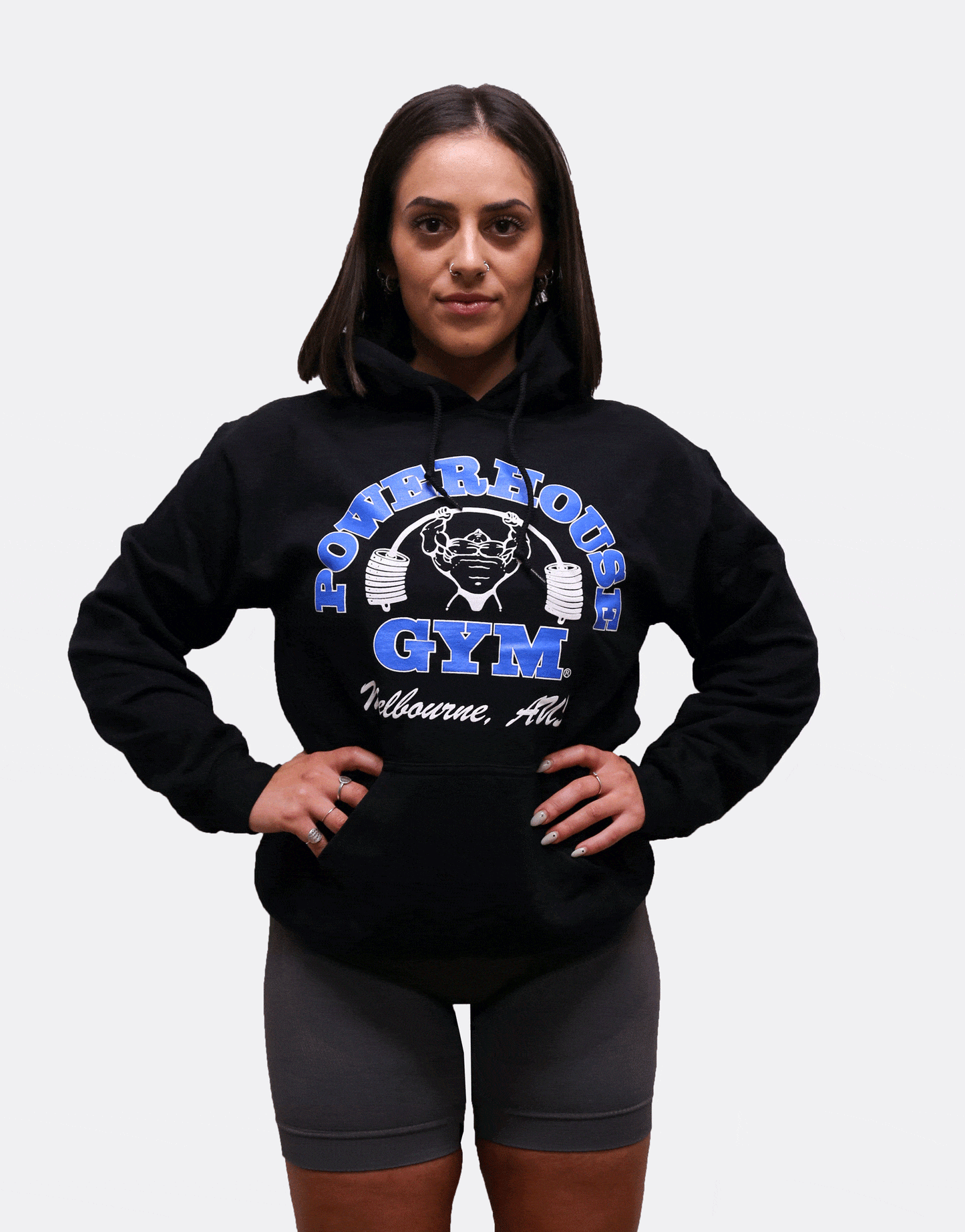 Powerhouse Gym Pro Shop Hoodie Black/Blue