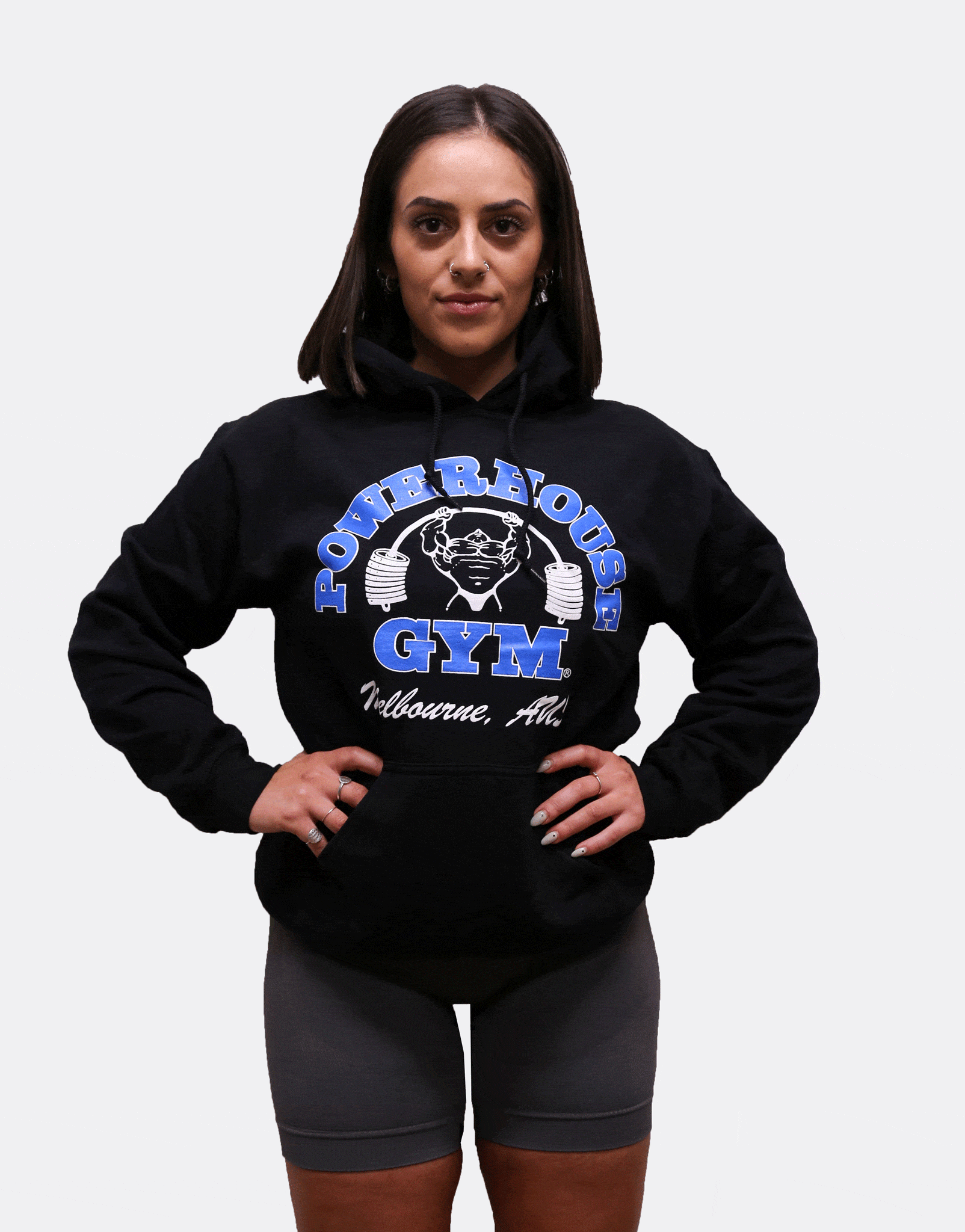 Powerhouse Gym Pro Shop Hoodie Black/Blue