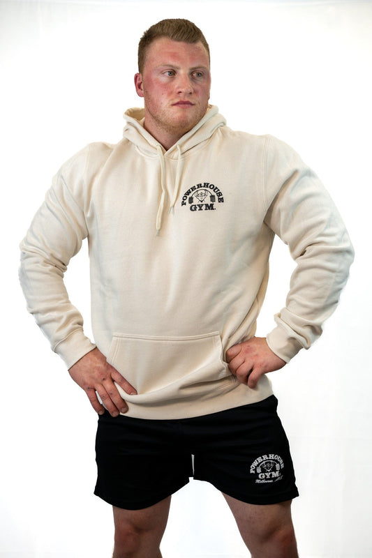 Powerhouse Gym Pro Shop Hoodie Cream/ Black