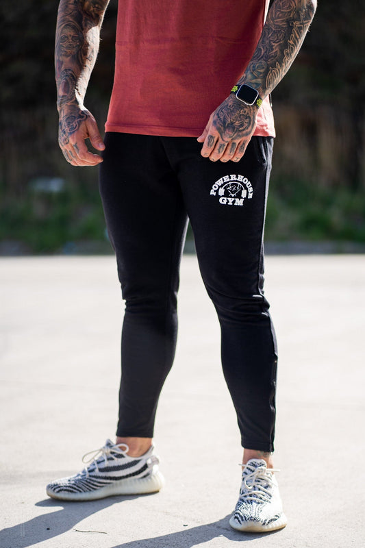 Powerhouse Gym Pro Shop Mens Joggers Black