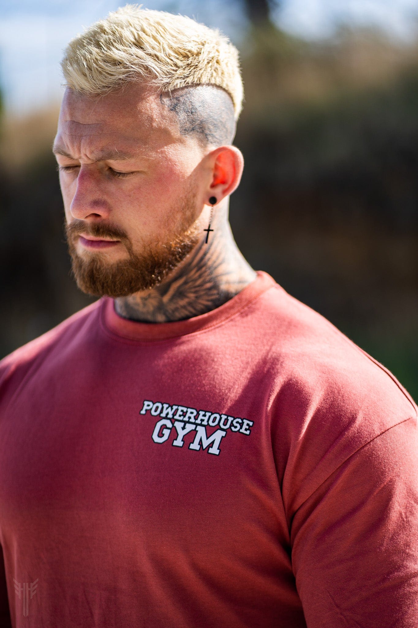 Powerhouse Gym Pro Shop Oversized Legend T-Shirt- Maroon