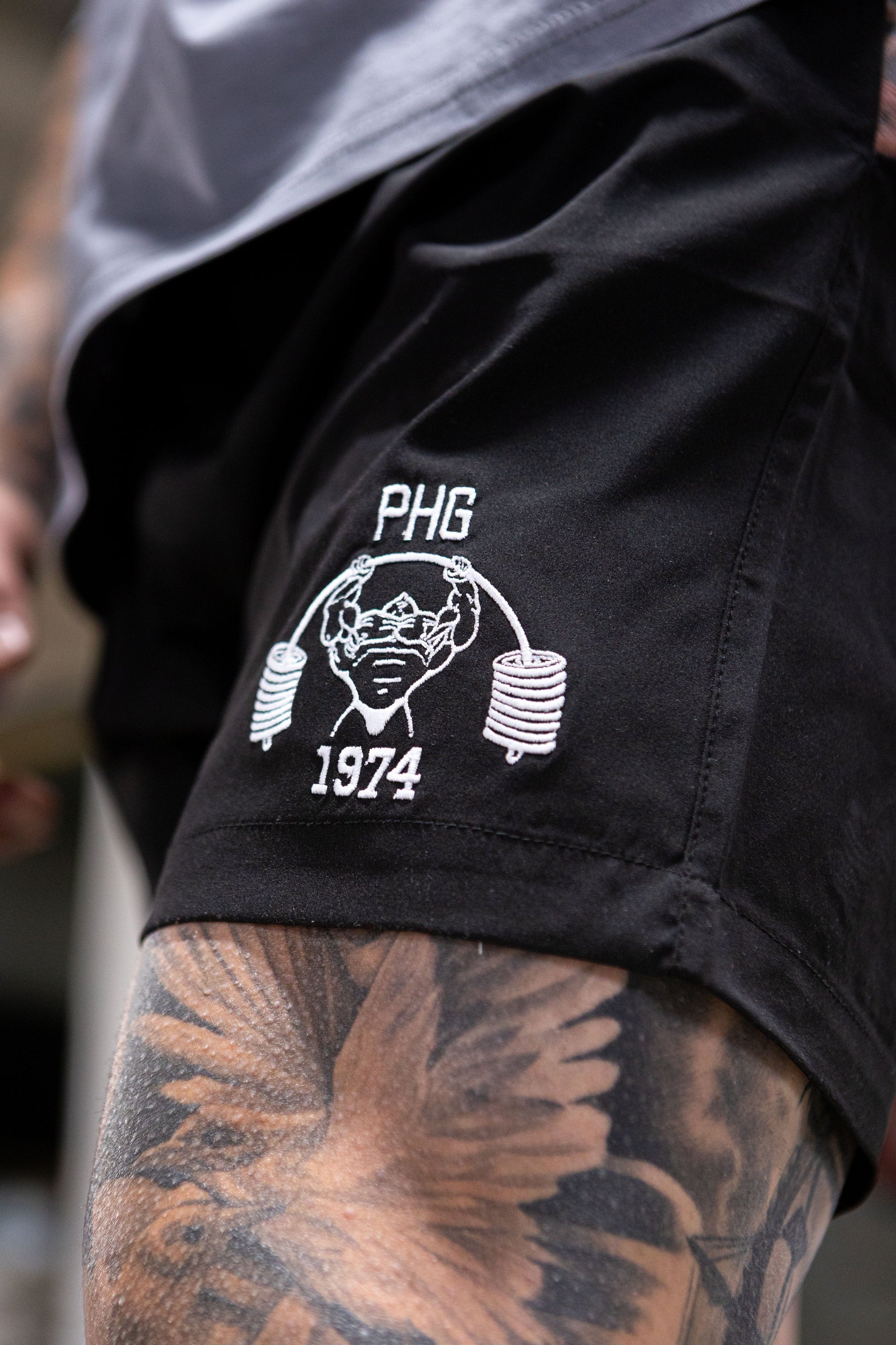 Powerhouse Gym Pro Shop PHG Black Training Shorts