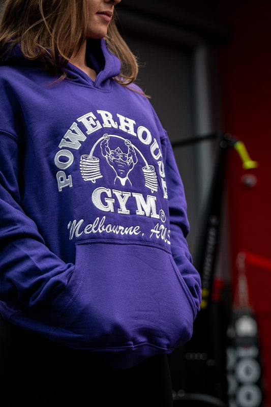 Powerhouse Gym Pro Shop Premium Oversized Hoodie Purple