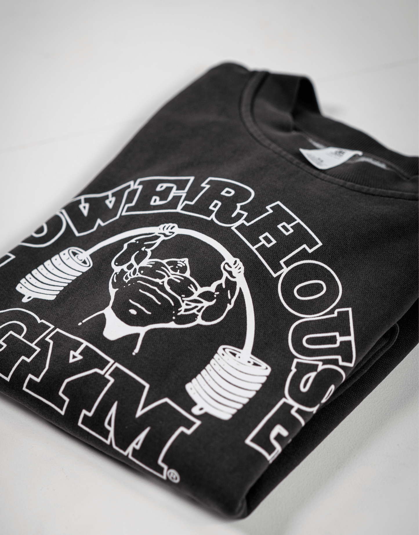 Powerhouse Gym Pro Shop Relaxed Crew - Faded Black