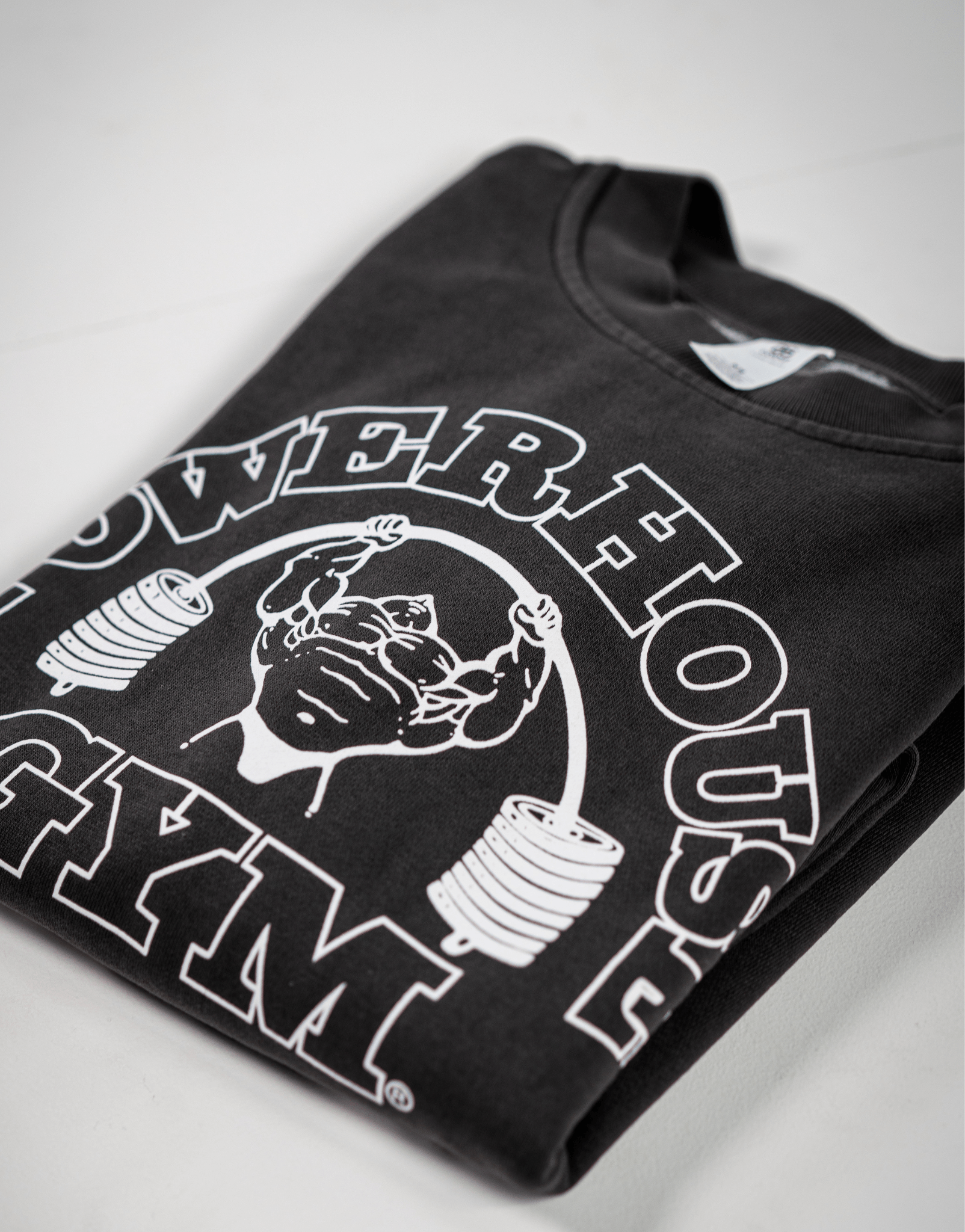 Powerhouse Gym Pro Shop Relaxed Crew - Faded Black