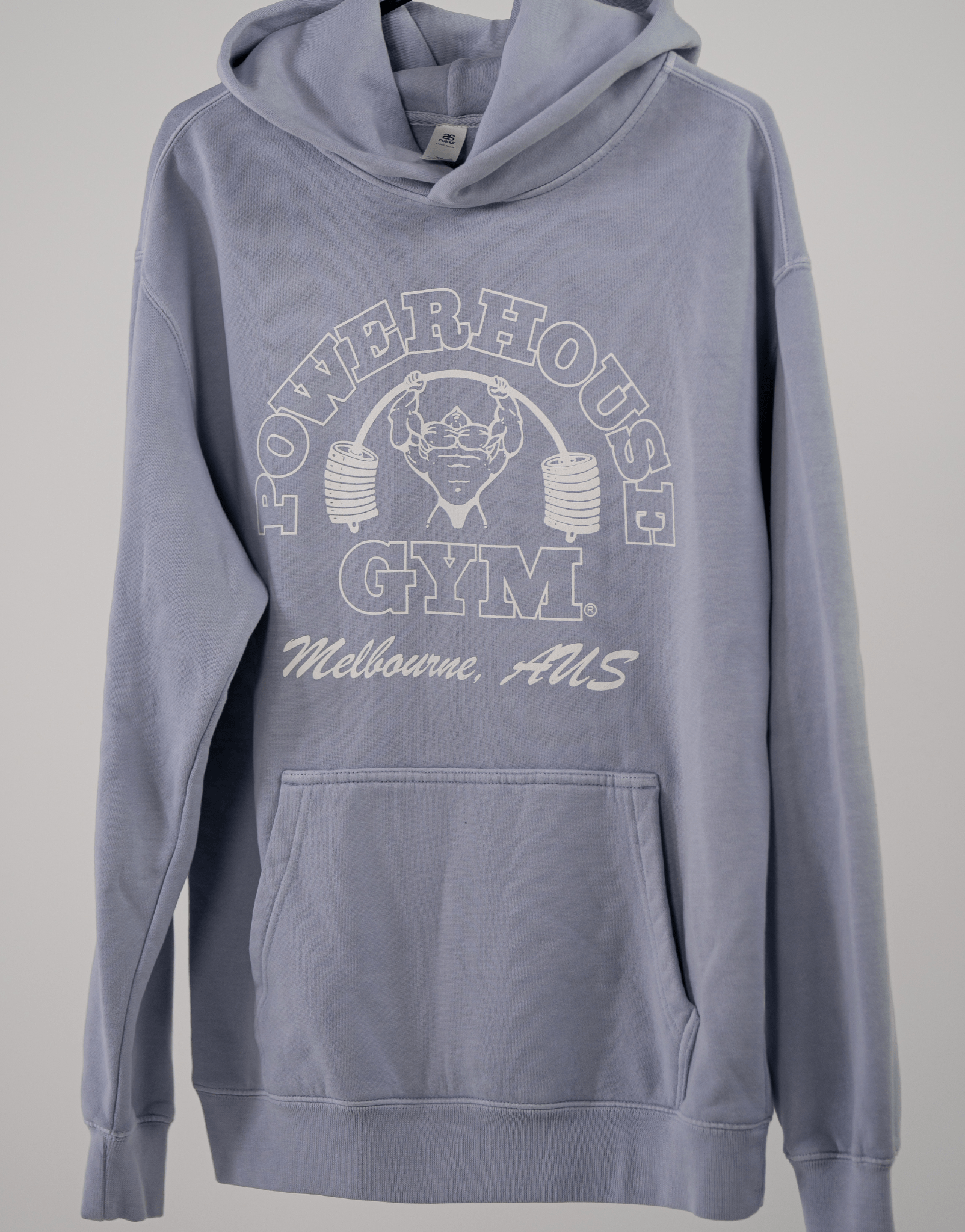 Powerhouse Gym Pro Shop Relaxed Hoodie - Faded Powder (blue)