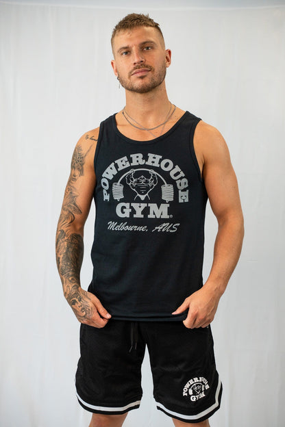 Powerhouse Gym Pro Shop Singlet Black