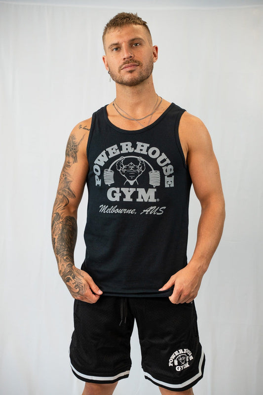Powerhouse Gym Pro Shop Singlet Black