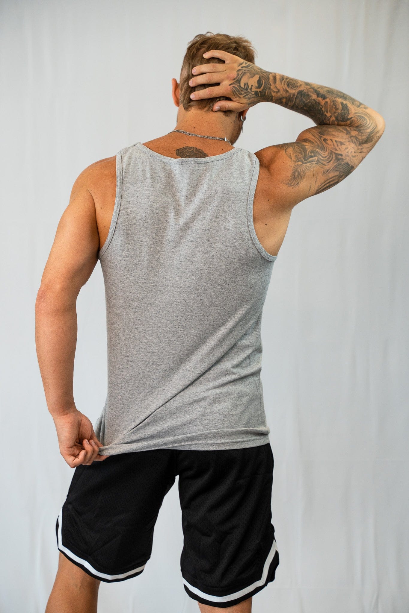 Powerhouse Gym Pro Shop Singlet Grey