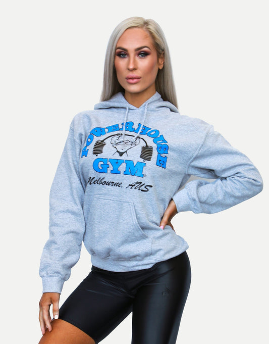 Powerhouse Gym Pro Shop Small Hoodie Grey/Blue