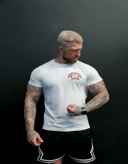 Powerhouse Gym Pro Shop Small T-Shirt Muscle White