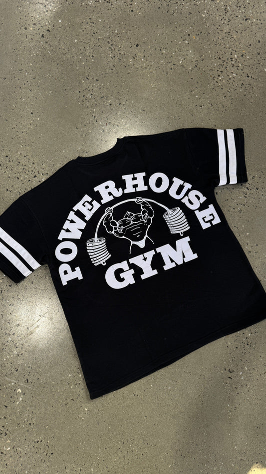 Powerhouse Gym Pro Shop Terry T-Shirt- Double Stripped