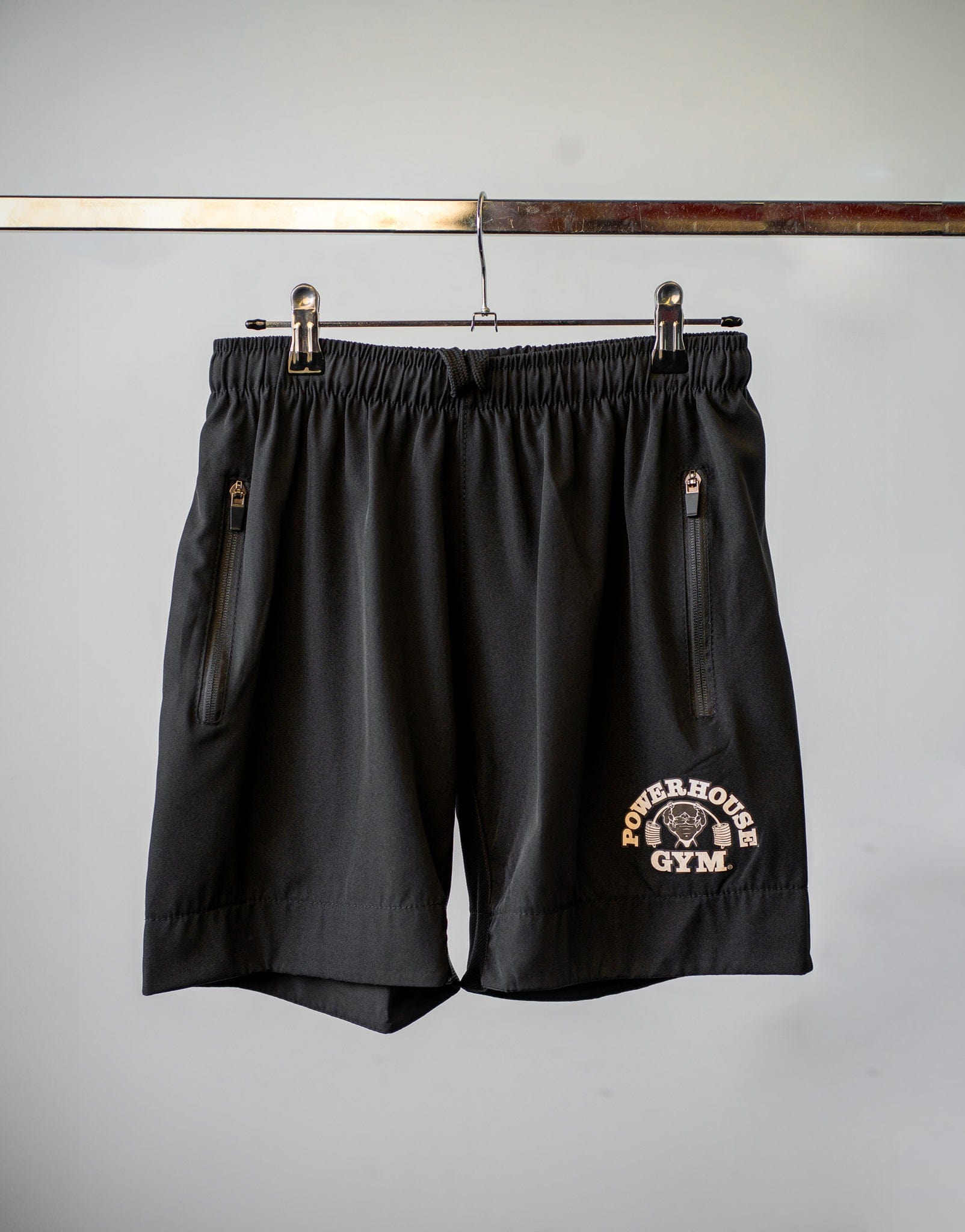 Powerhouse Gym Pro Shop Track Shorts-Black