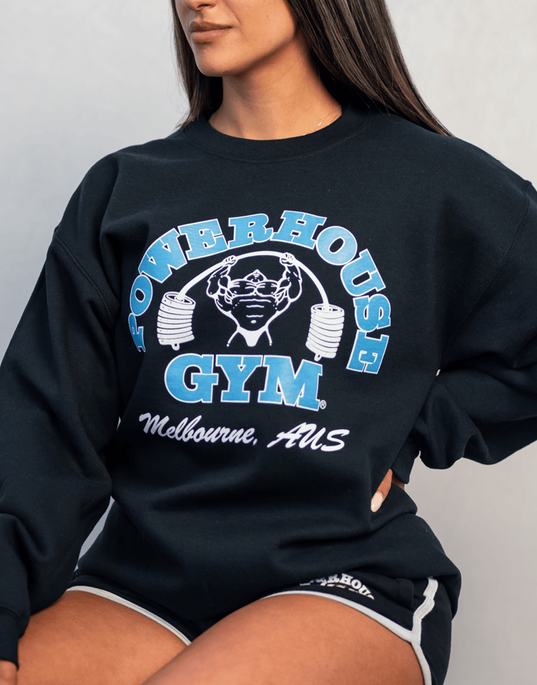 Powerhouse Gym Pro Shop Training Crewneck Black/Blue