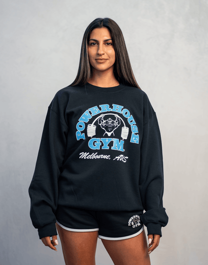 Powerhouse Gym Pro Shop Training Crewneck Black/Blue
