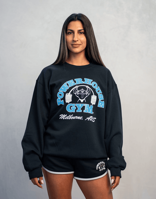 Powerhouse Gym Pro Shop Training Crewneck Black/Blue