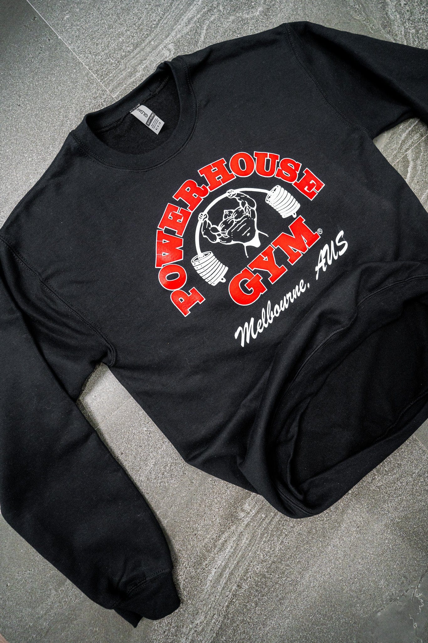 Powerhouse Gym Pro Shop Training Crewneck Black/Red