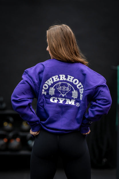 Powerhouse Gym Pro Shop XS Casual Crew- Purple