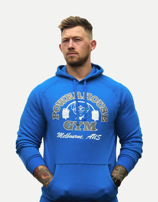 Powerhouse Gym Pro Shop XS Hoodie Royal Blue/Silver